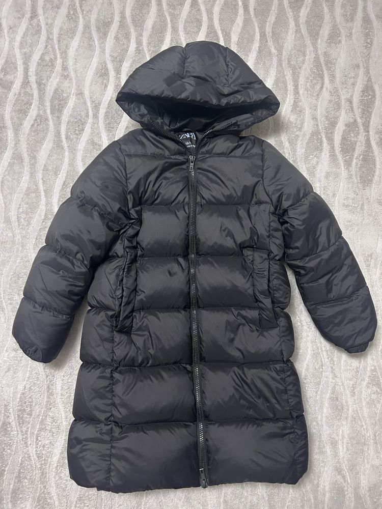 Geaca lunga Zara 13-14 ani 50%pene și 50%puf