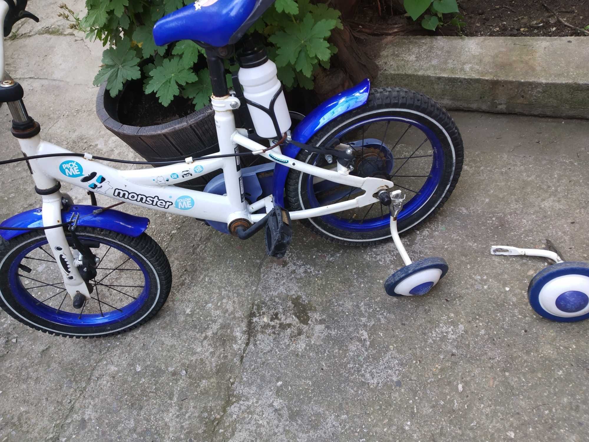 Детски велосипед с помощни гуми 14 цола