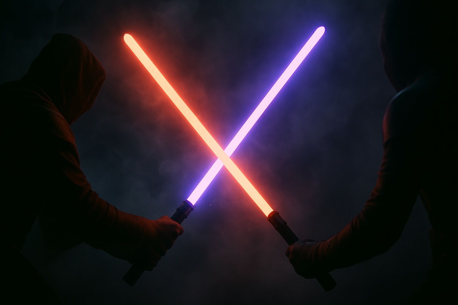 Set 2 Lightsaber Star Wars - 74cm - Sabii RGB Razboiul Stelelor