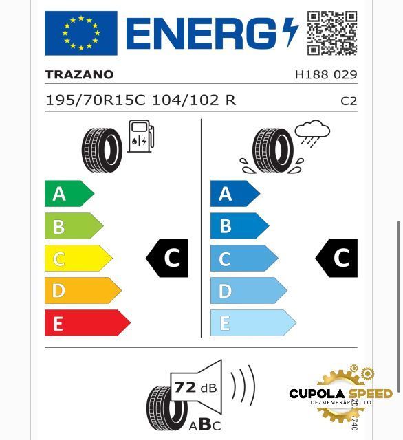 Anvelopa 195/70 R15 TRAZANO LDTZ 104R H188