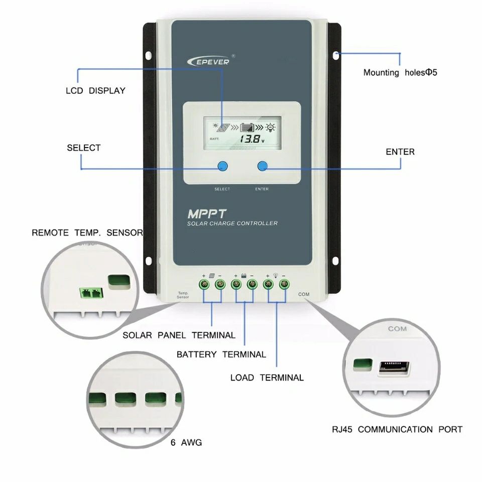 Regulator panouri solare Epever 3210AN 30A 
MPPT 
Calitate deosebi