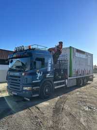 Inchiriere Camion cu Macara - Automacara - Transport Utilaje Container
