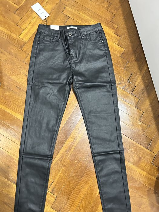 Дамски панталон имитация кожа