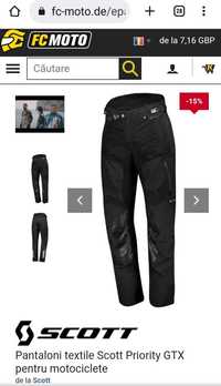 Pantaloni moto Scott Priority GTX  L black