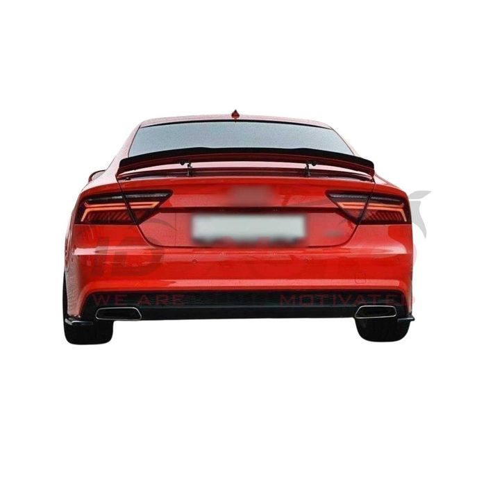 Лип спойлер за багажник – Audi A7 C7 2010–2018, черен гланц, ауди а7