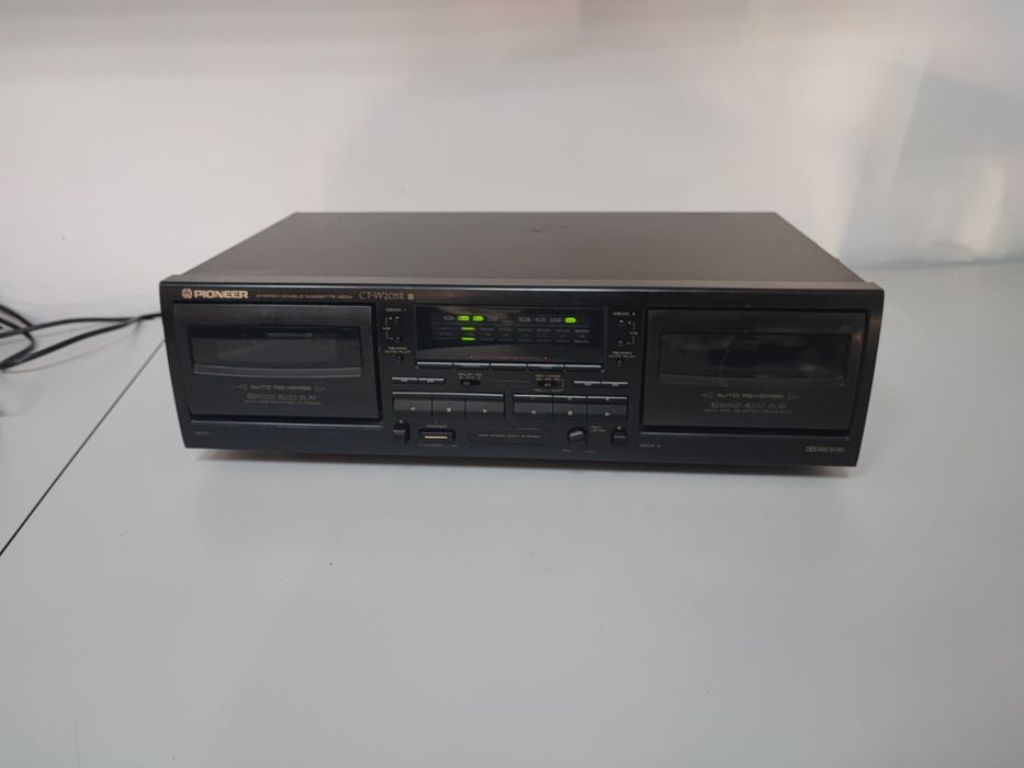Deck dublu Pioneer CT W205R auto reverse Rec stereo cassette