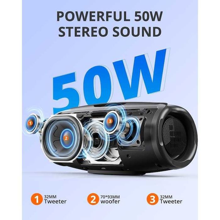 Безжичен високоговорител Tronsmart Mirtune S100 50W Bluetooth 5.3 IPX7