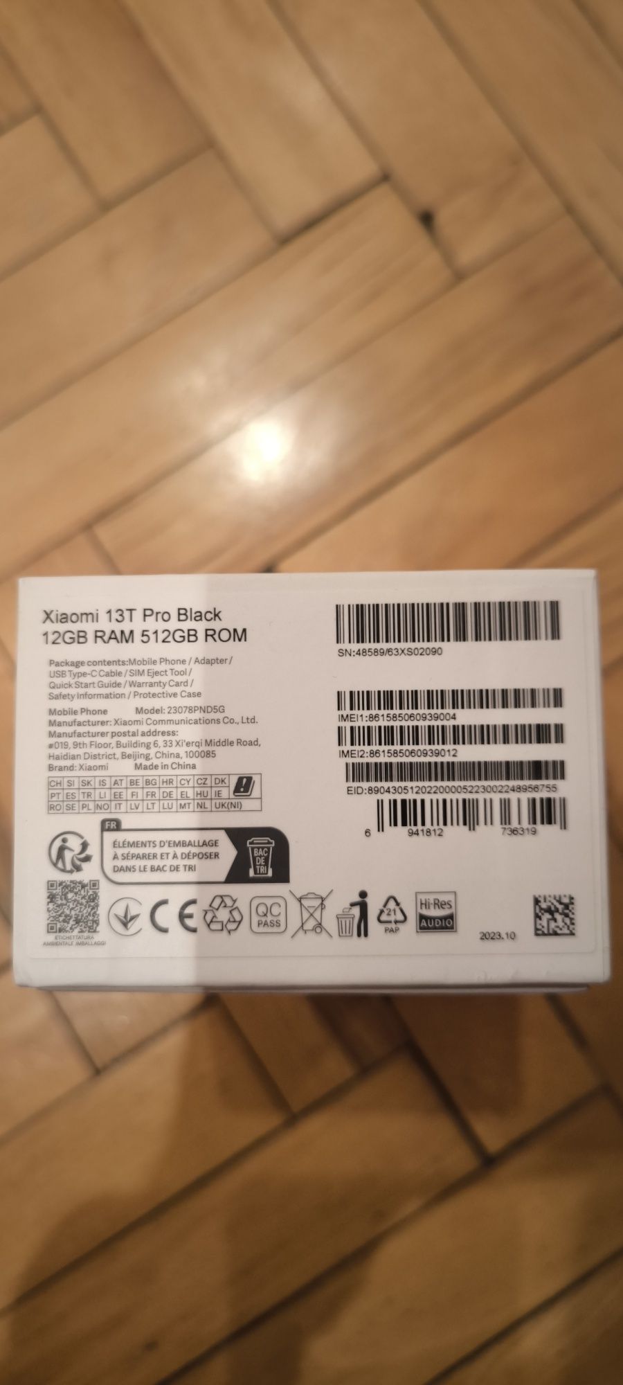 Xiaomi 13t pro. Black. 12/512gb.