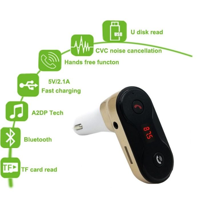 Modulator FM -G7 C8 Hands Free Bluetooth , USB, Car Kit, MP3 Player