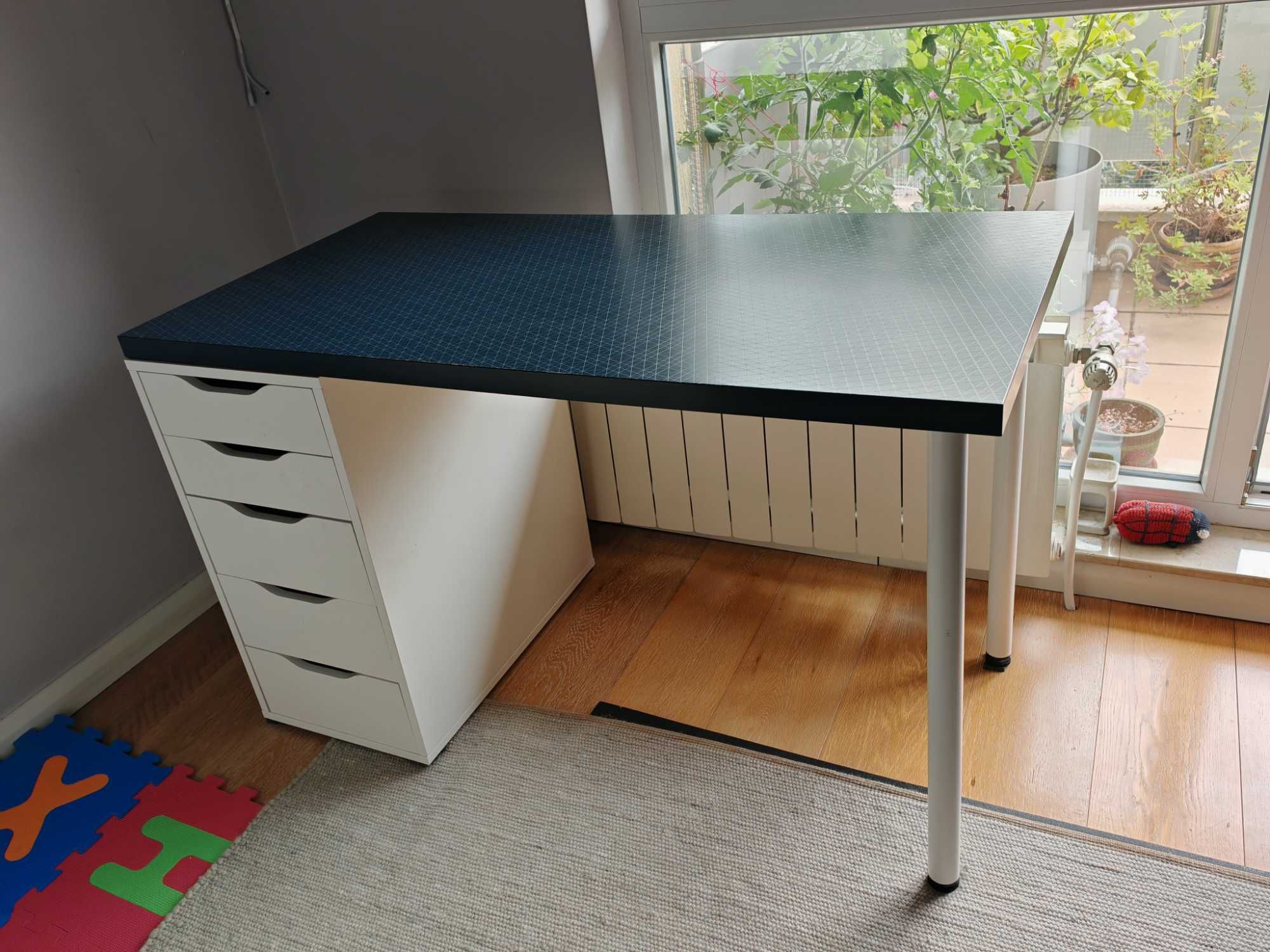 Бюро ИКЕА IKEA (контейнер ALEX, плот LAGKAPTEN и крака ADILS)