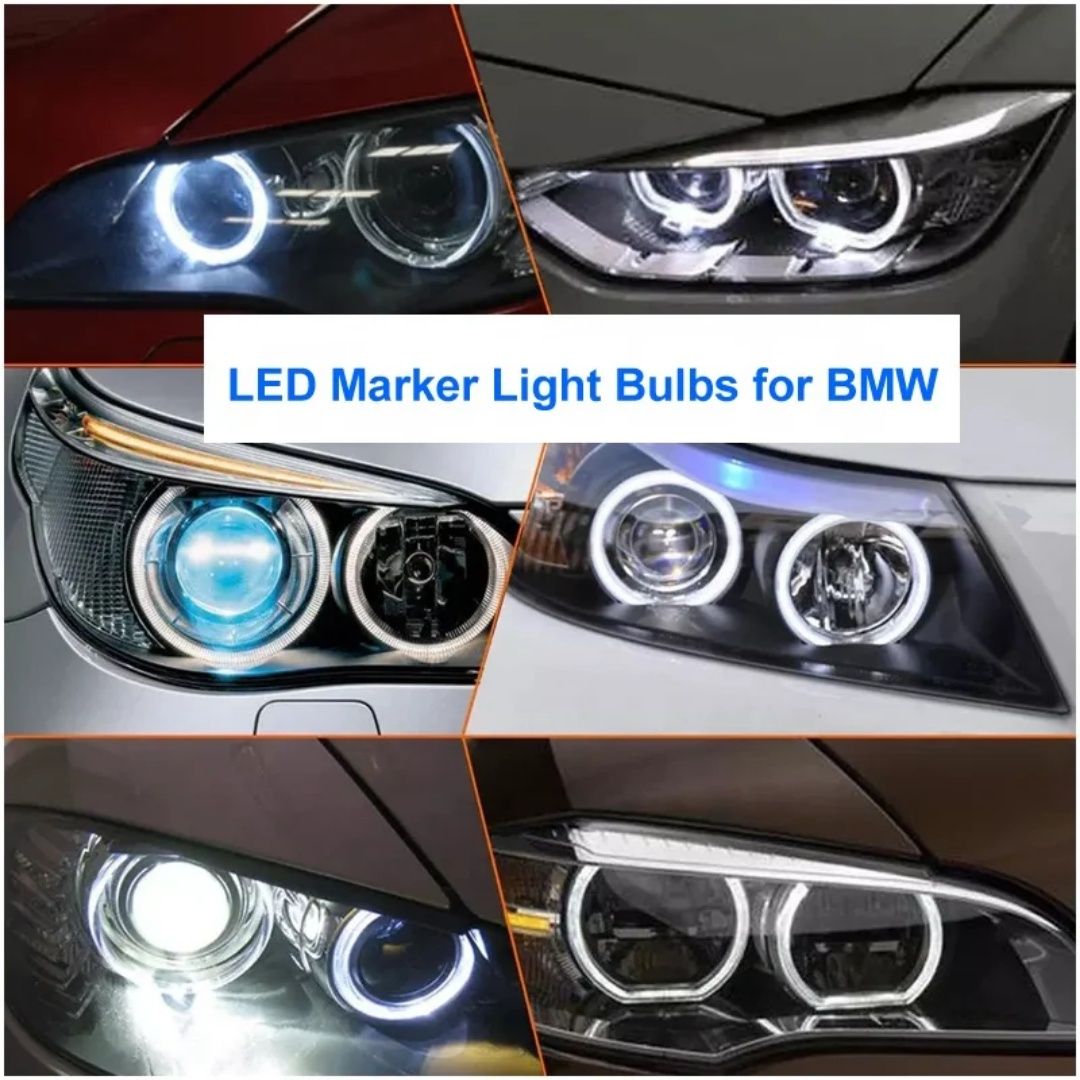 220 W LED Angel Eyes Ангелски Очи BMW E39 E60 X5 E65 X3 E87