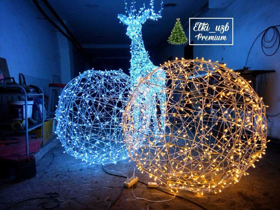 Шар объемный 3D  ( Led ) Подарочные коробки 3D