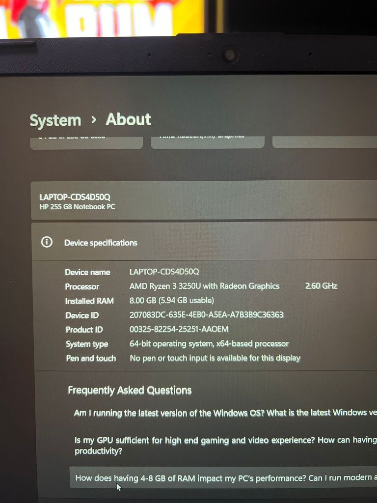 Laptop de vânzare
