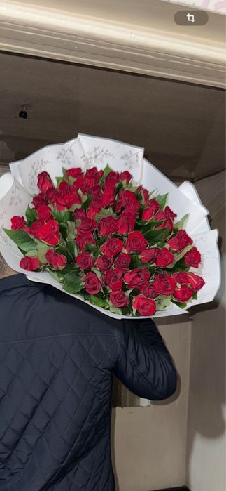 Цвежий букет цветов 51 штук