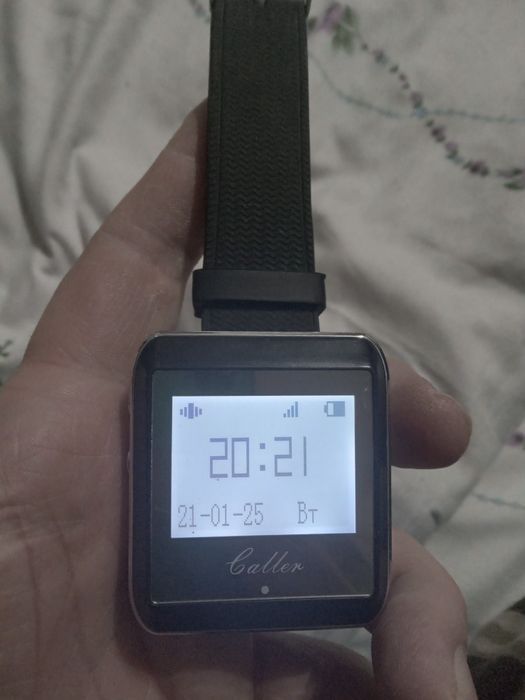 Часы пейджеры для кнопок вызова Caller r-01 на русском языке