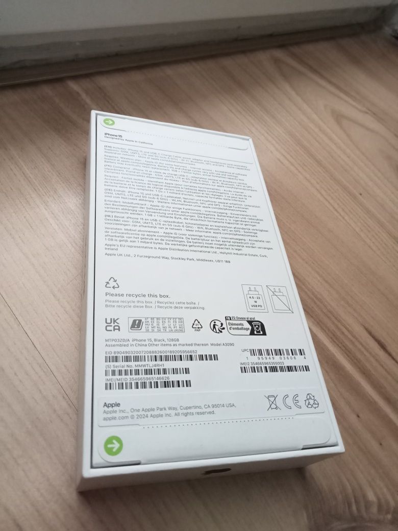 İphone 15 128GB Black *Нов*