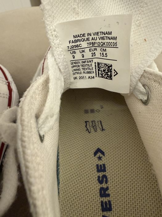 Adidasi sneakers tenesi Converse All Star, marime 25, unisex