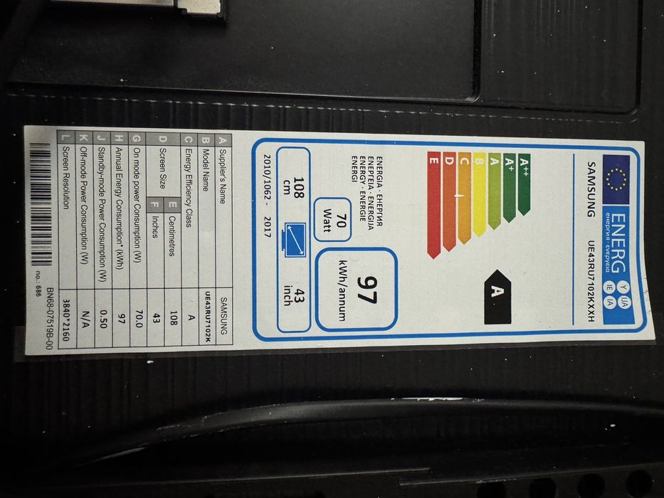 Televizor Samsung UE43RU7102K 4K Ultra HD