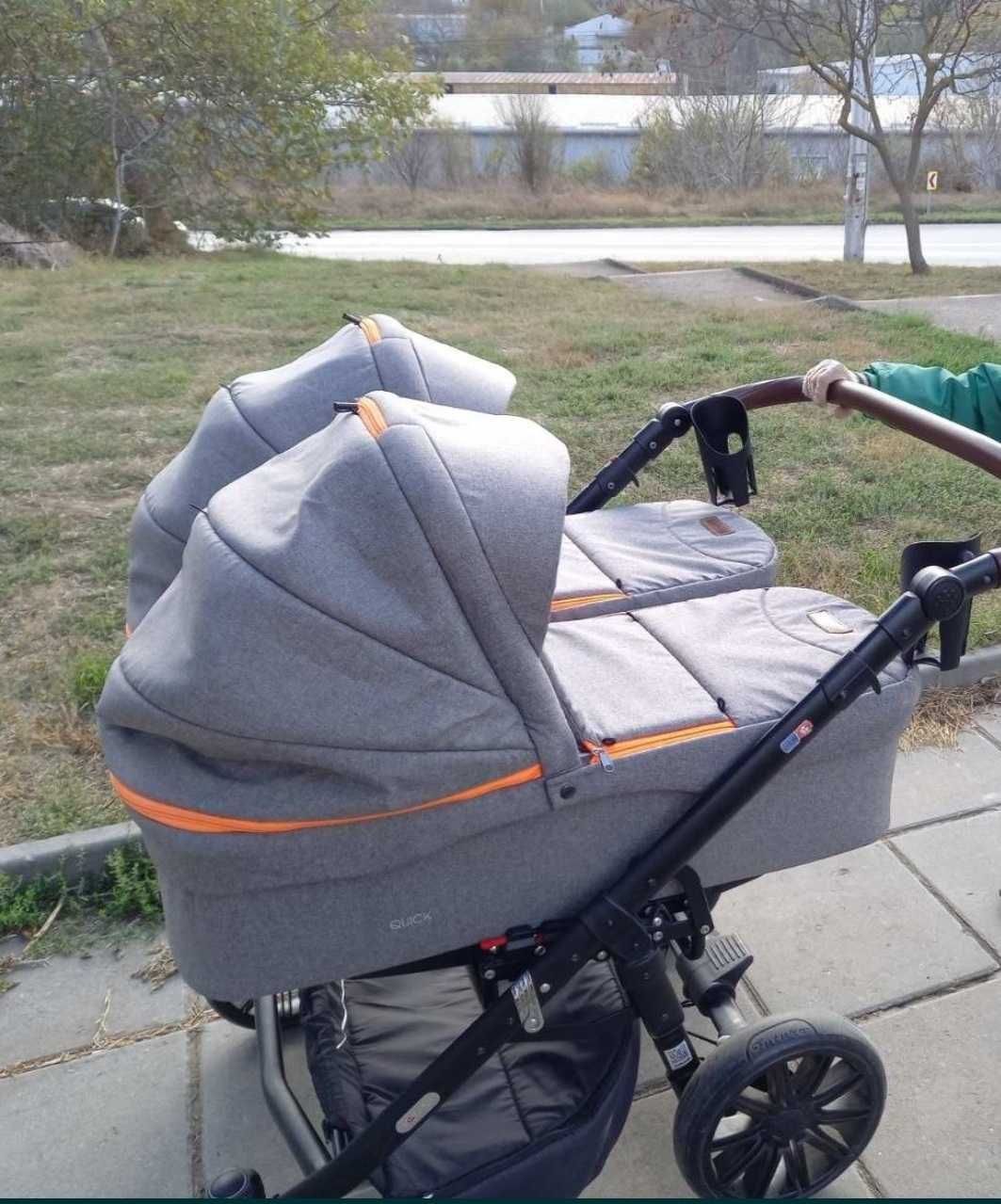 Бебешка количка за близнаци Quick Twin 3в1 Dorjan