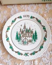 Коллекционная рождественская тарелка Spode, фарфор Англия