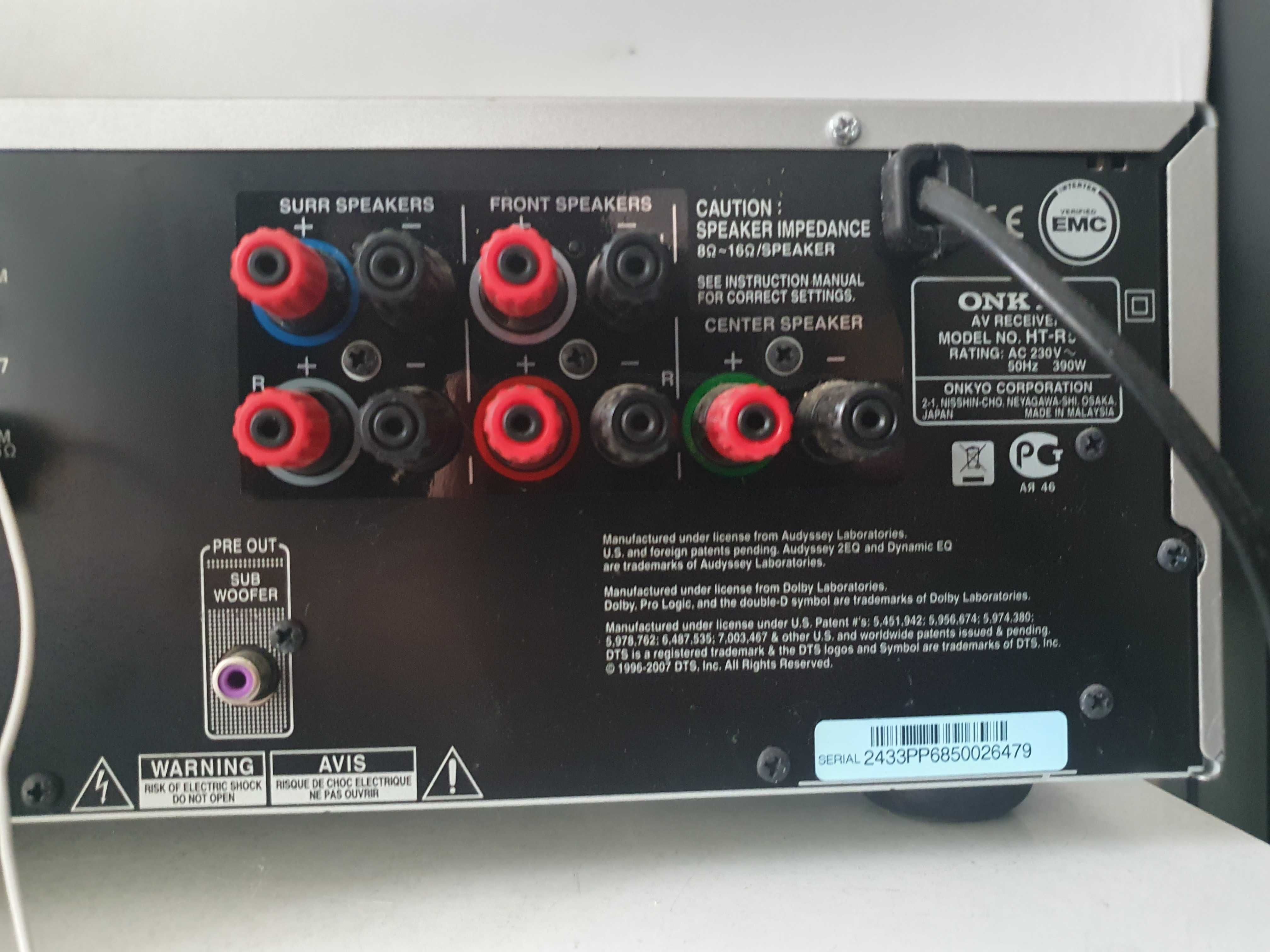 Onkyo HT R 518 muzica stereo si 5.1 filme muzica