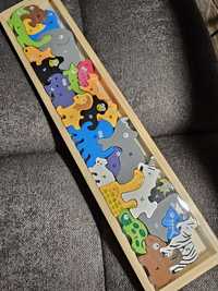 Puzzle Montessori din lemn