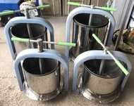 Presa teasc inox pentru stors struguri mere plante afine pere fructe