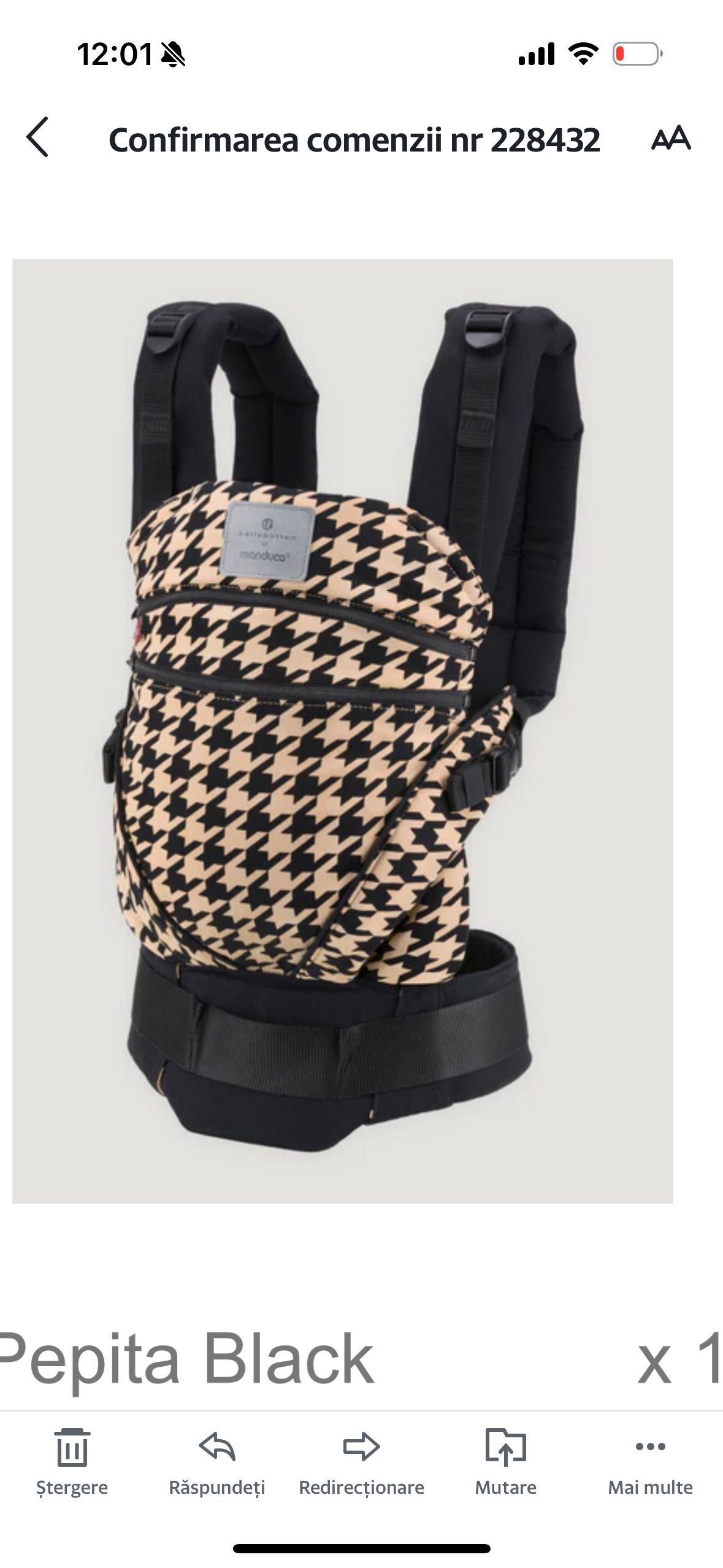 Sistem Ergonomic Manduca XT