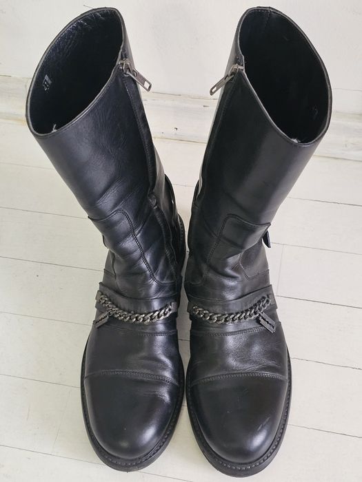 Ghete biker John Richmond din piele