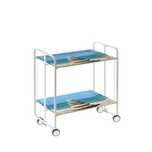 carucior de servire irvin, pliabil, metal/lemn fabricat, multicolor,