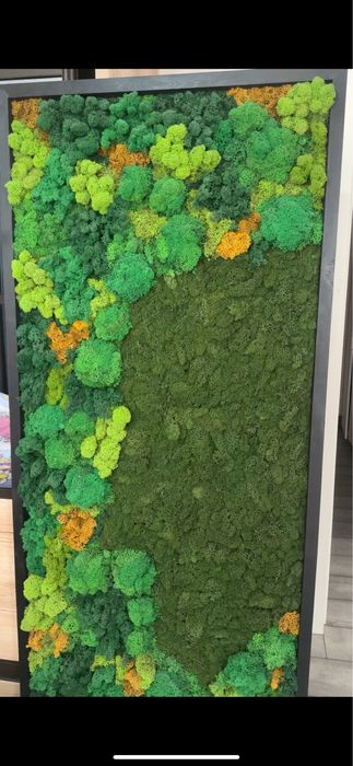 Панно из интеръерного мха