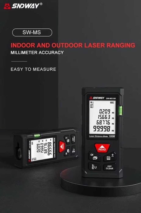 Лазерна ролетка 100м SNDWAY