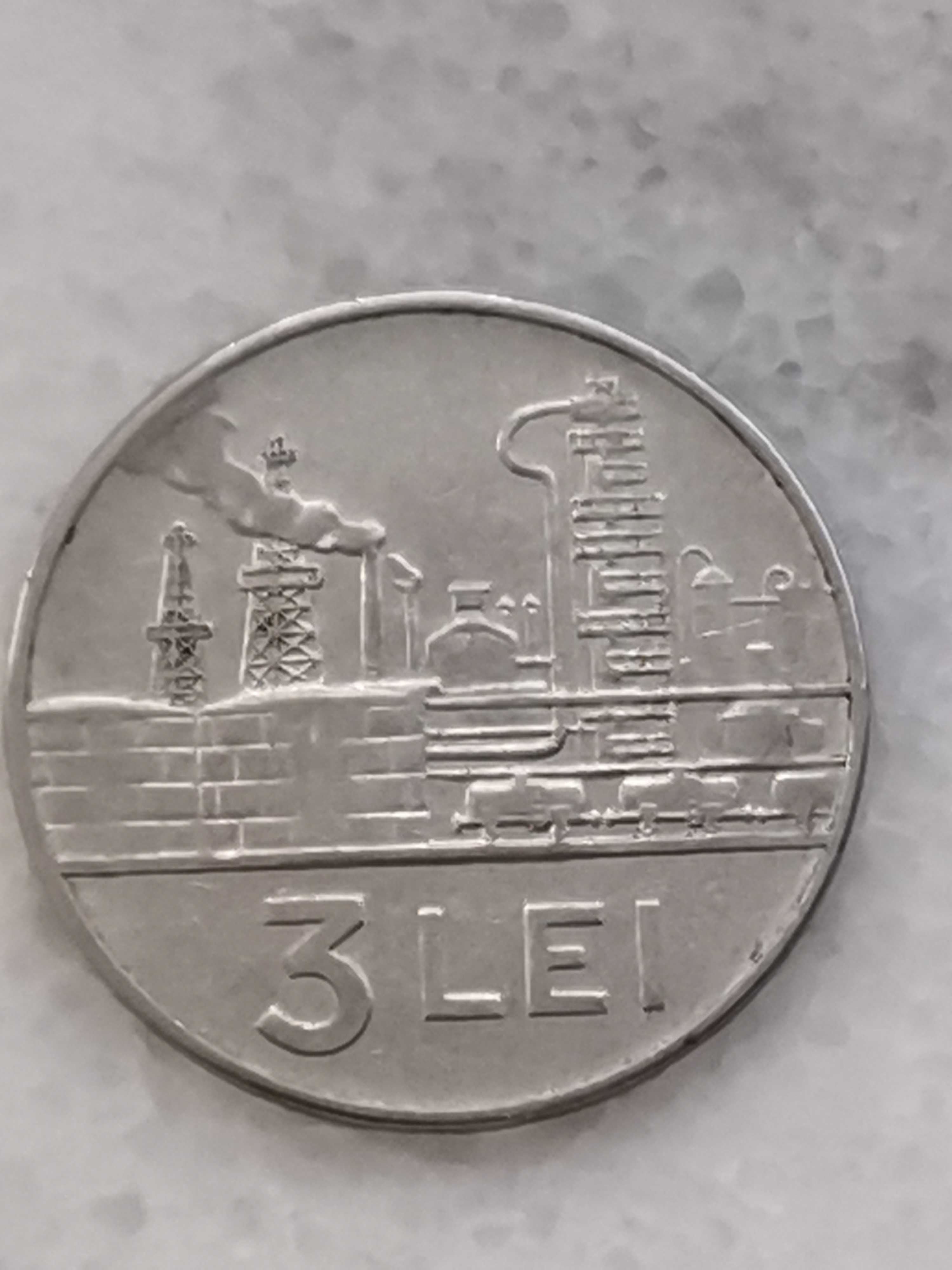 Moneda 3 lei R. S. R