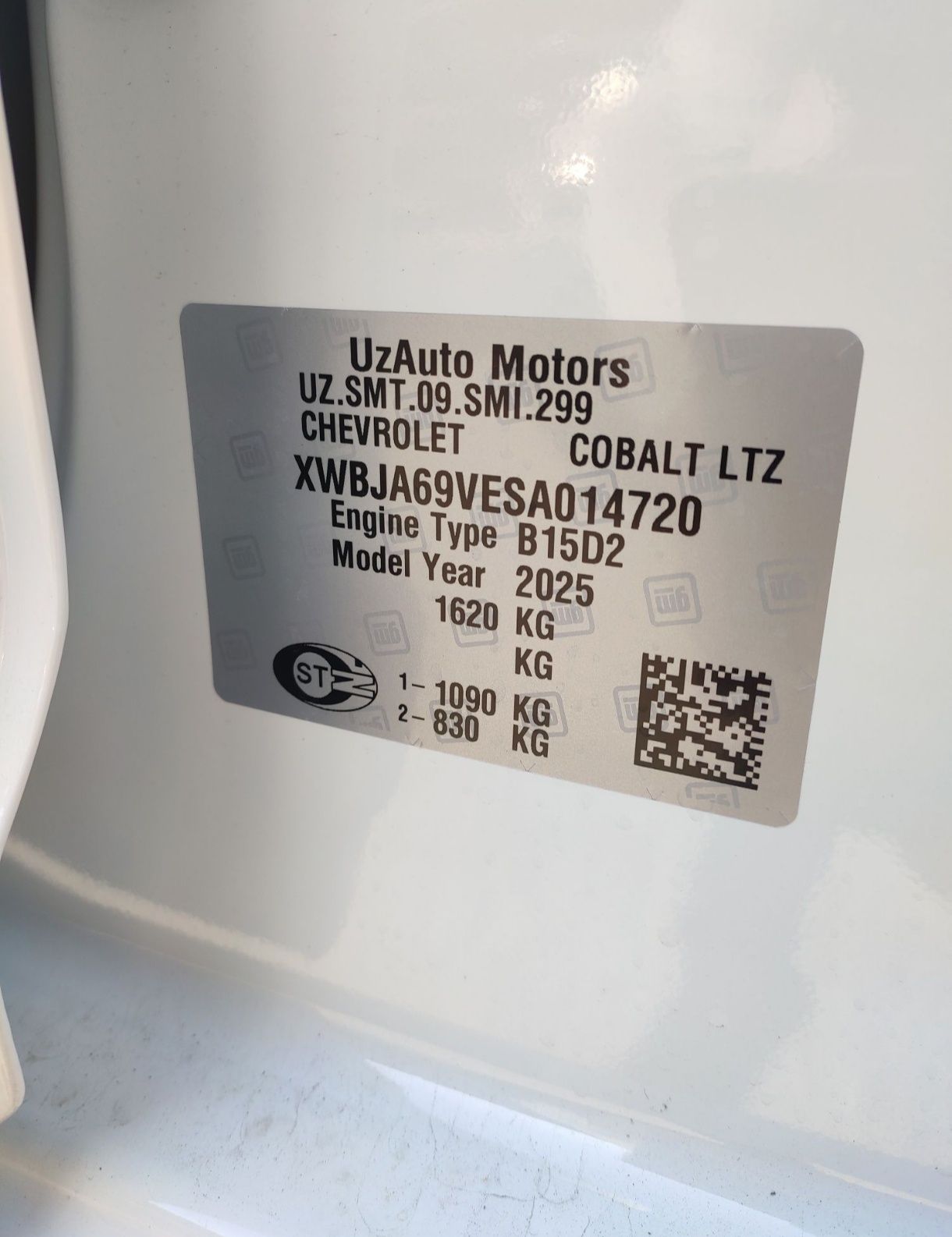 Cobalt 2025/25 avtamat bez probeg