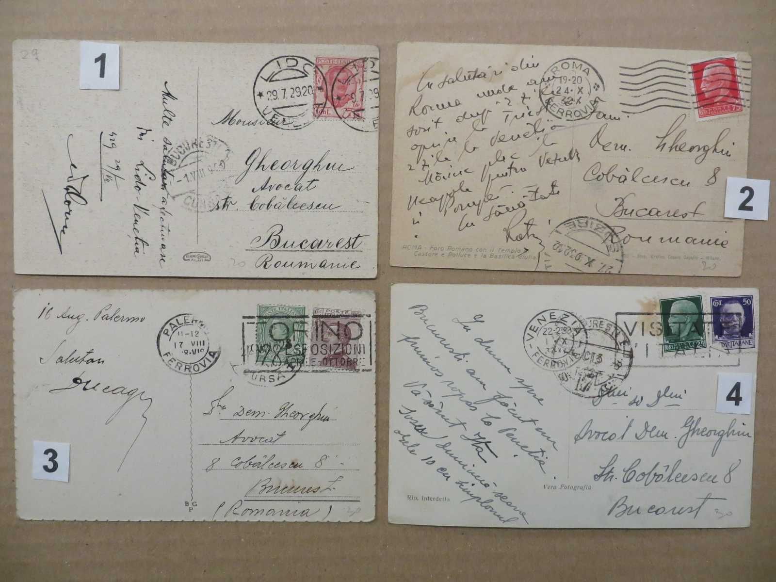 12 carti postale ilustrate Italia , Germania , Ungaria  1921-1945