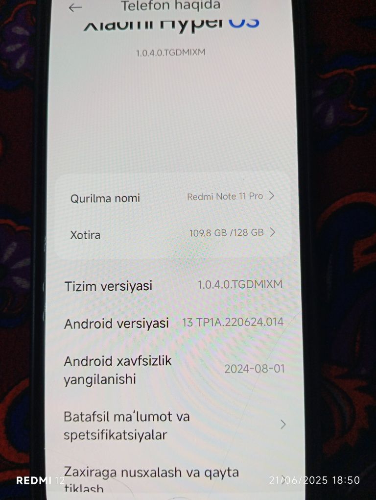 Redmi note 11pro