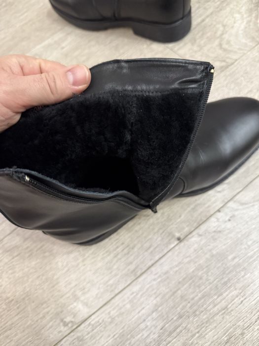 Сапоги из натуральной кожи, новые, военные