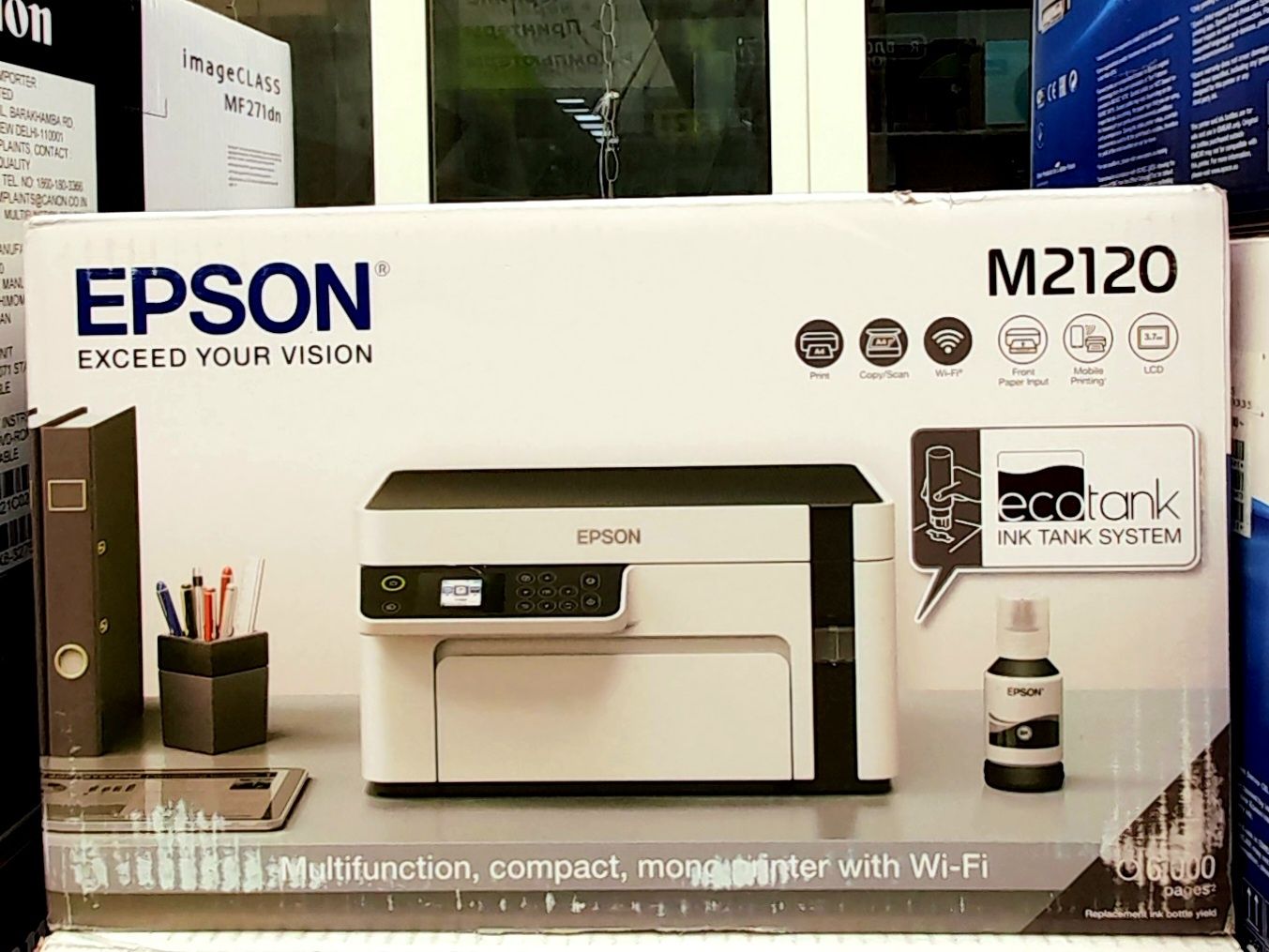 Принтер Epson M2120 print copy scan Wi-Fi