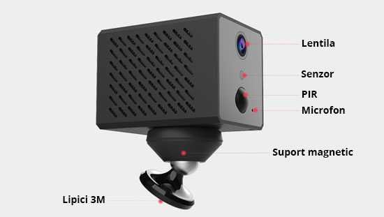 Camera supraveghere IP, GSM 4G, cu baterie, Vstarcam CB72, 2 MP, PIR