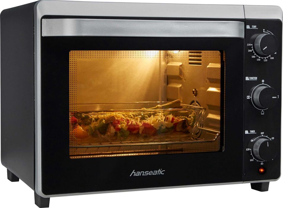 Nou Mini cuptor Hanseatic cu Rotisor, volum 30 L, 1600 W MX42