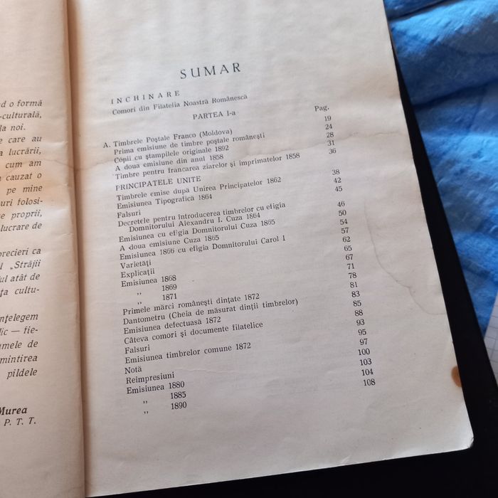 Istoricul timbrelor poștale românești 1858 -1938 374 pagini