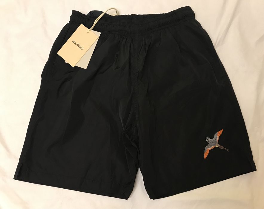 Axel Arigato Navy Single Bee Bird Swim Shorts, XS, nou