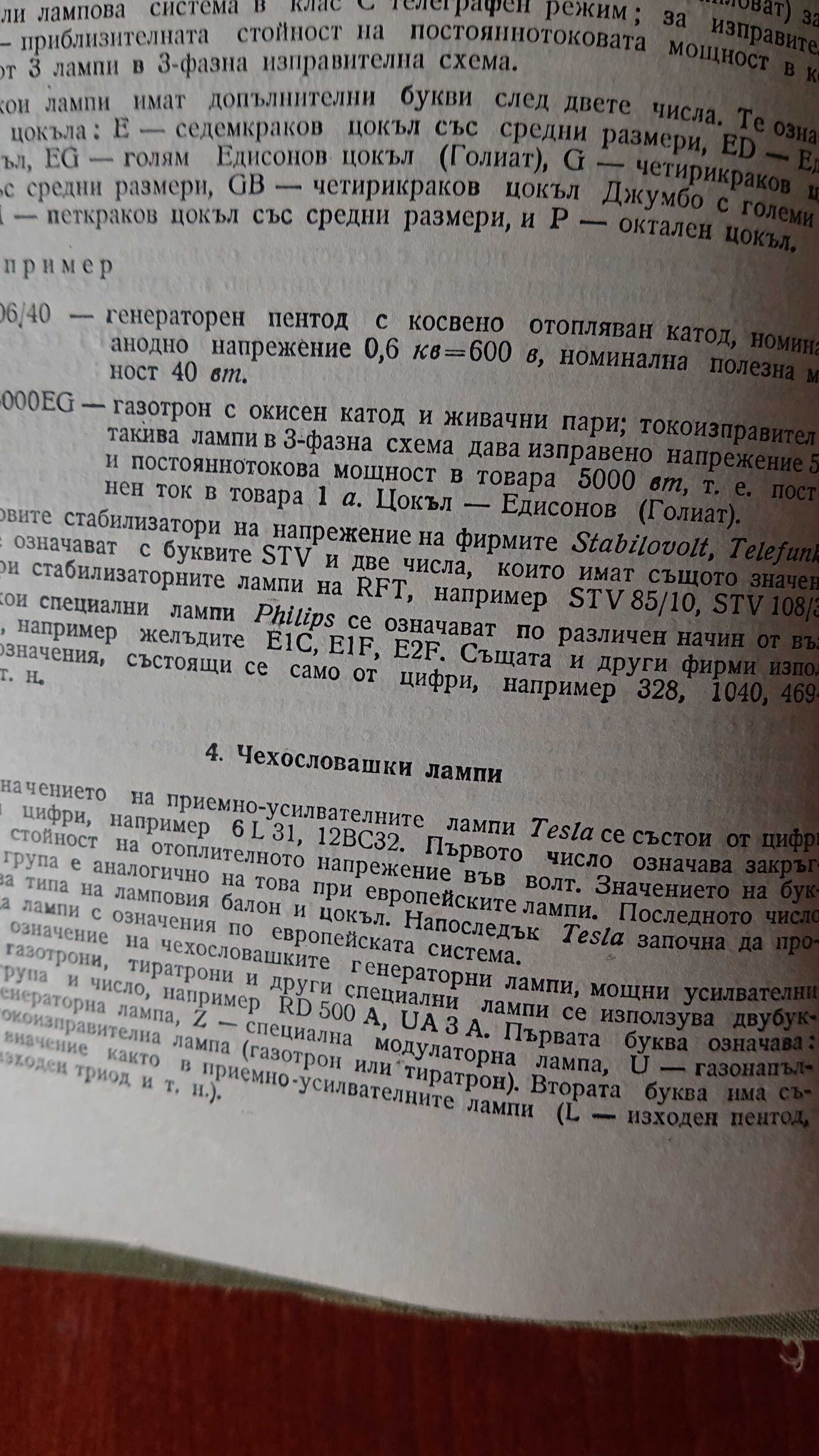 Справочник по електронни лампи автор Йордан Боянов.