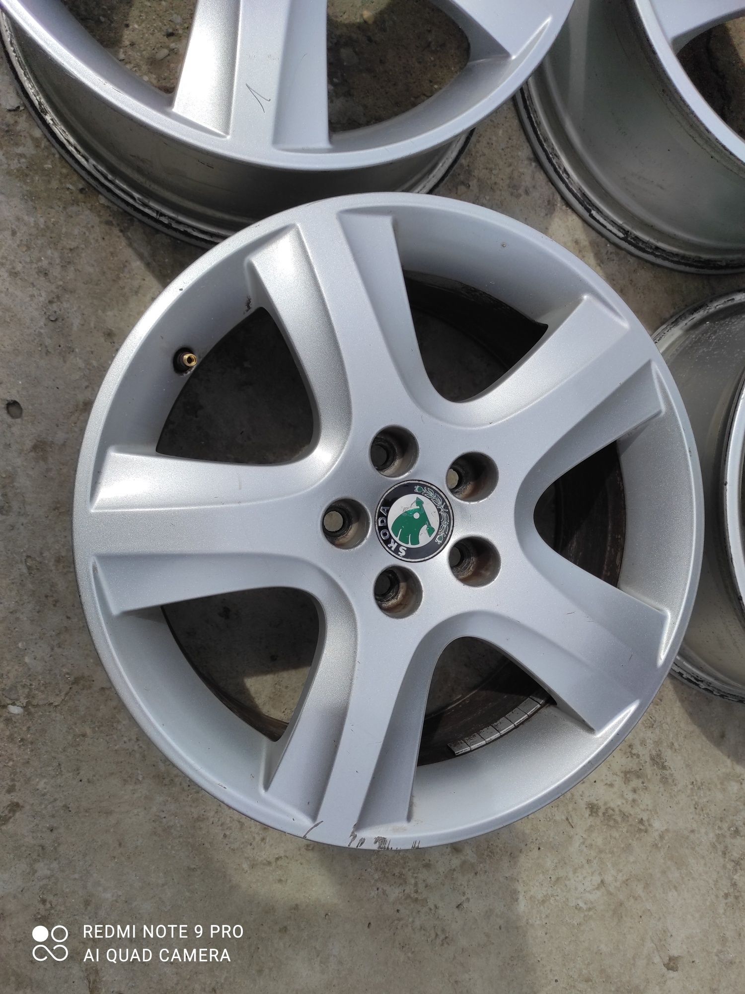 4 Jante aliaj originale Skoda Octavia 1; 6,5Jx16; ET 42; 5x100