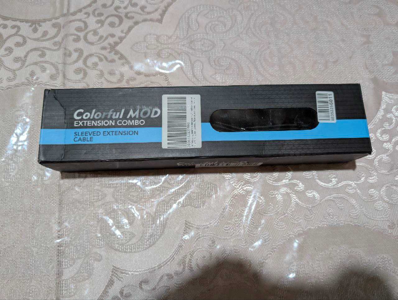 Кастомные кабеля Colorful Mod Sleeved Extension 18AWG Combo Black
