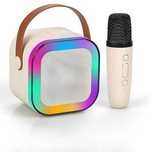 Преносима RGB караоке тонколона K12 с 2 броя безжични микрофони