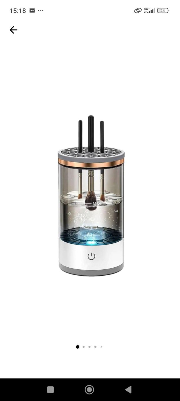 Dispozitiv electric pentru pensule de machiaj