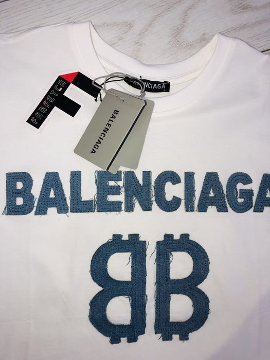 Tricou alb Balenciaga