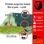 Prelata acoperire baloti fan si paie verde Breckner Germany Agramix