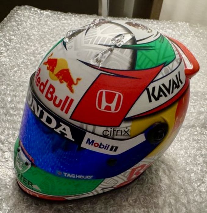 Macheta formula 1 f1 1/18 Casca F1 1/2 Red Bull Honda minichamps bell